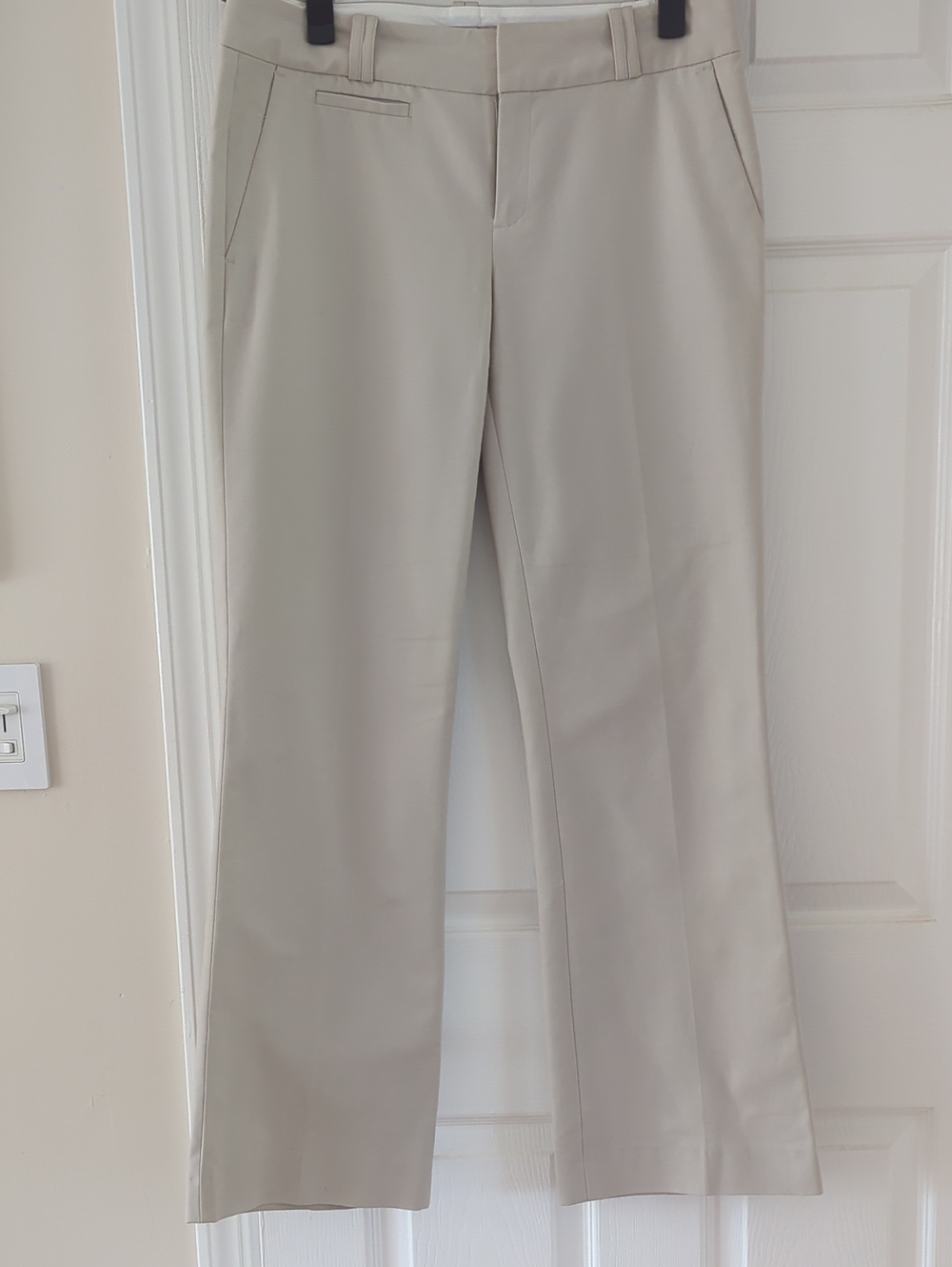 Banana Republic Women's Straight-Leg Martin Fit Pants in Light Taupe